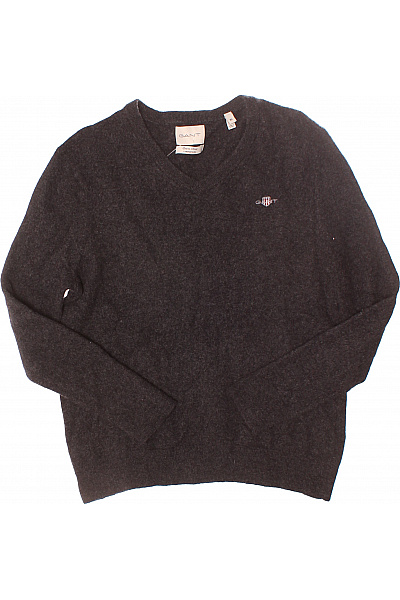 Pánský Svetr Vlněný Šedý GANT Second Hand Vel. XL