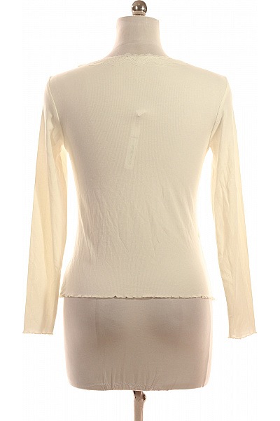 Les Lunes Jednoduché Dámské Tričko Bílé Vel. M