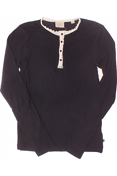 Scotch & Soda Jednoduché Dámské Tričko Modré