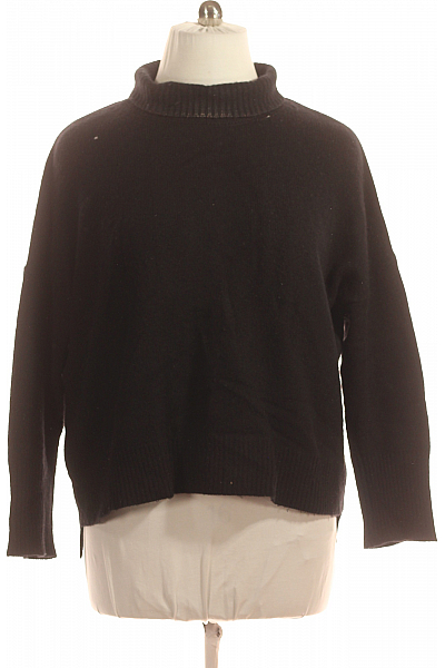 Dámský Svetr Vlněný Černý Vel. XL