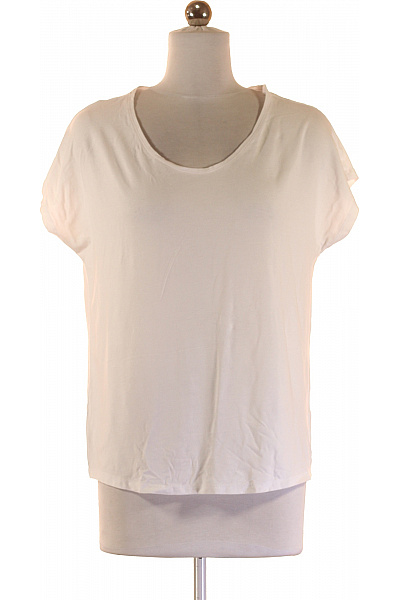 Jednoduché Dámské Tričko Bílé BETTY BARCLAY Second hand Vel. S