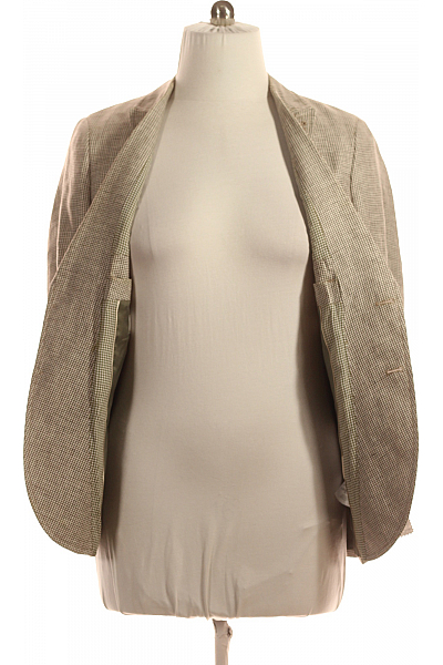 Barutti Pánské Volnočasové Sako Lněné Béžové Vel. 48