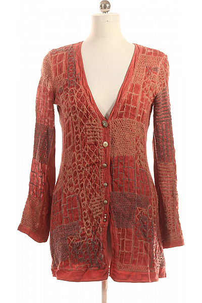 Dámský Svetr Červený Second hand Vel. M