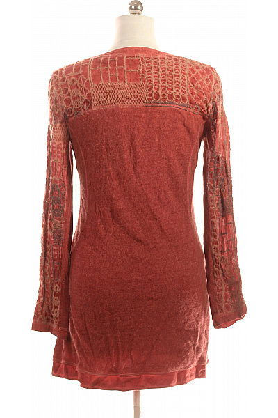 Dámský Svetr Červený Second hand Vel. M