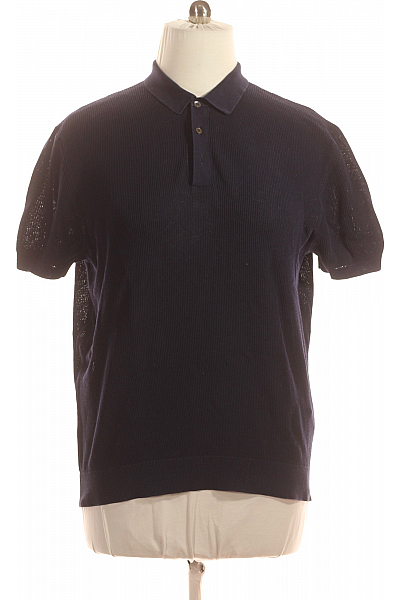 Pánské Tričko s Límečkem Modré Windsor. Second hand Vel. XL