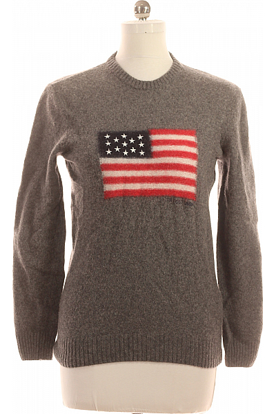 U.S.POLO ASSN. Dámský Pulovr Vlněný Šedý Vel. L