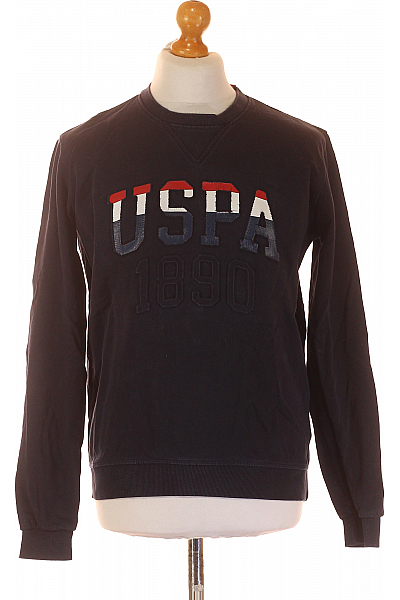 U.S.POLO ASSN. Pánská Mikina Bez Zapínání Modrá Vel. M