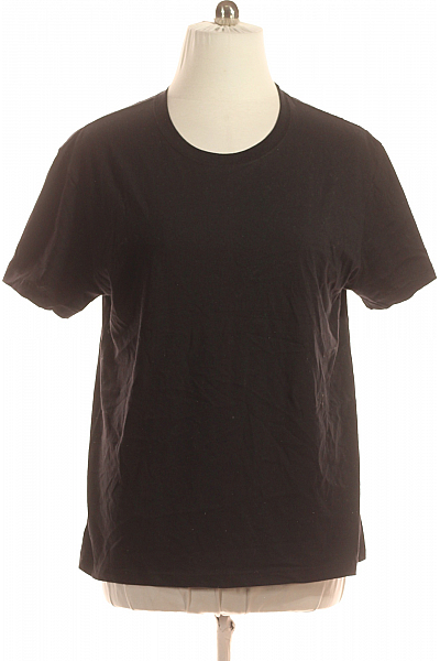 MOSCHINO Jednoduché Pánské Tričko Černé