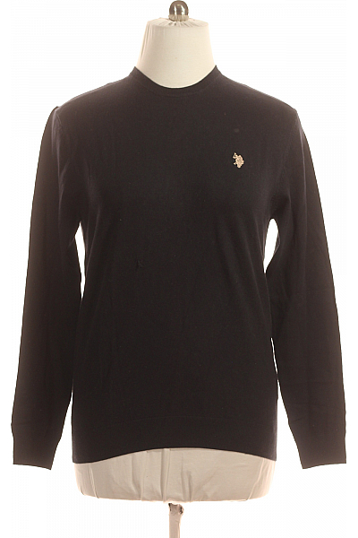 U.S.POLO ASSN. Pánský Svetr Černý Vel. L