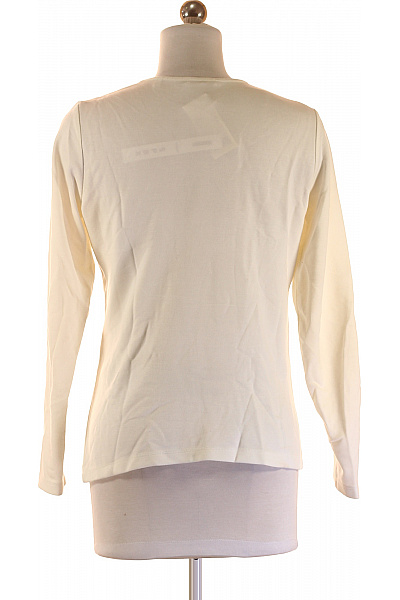 Jednoduché Dámské Tričko Béžové Vel. 36