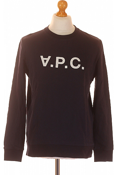 Pánská Mikina Modrá A.p.c Second hand Vel. M