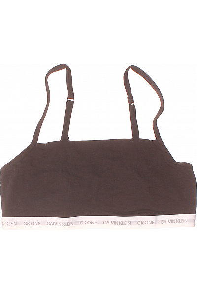 Calvin Klein Sportovní Podprsenka Bavlněná Černá