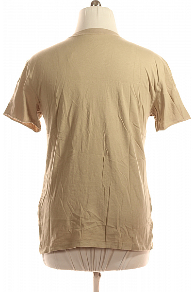 Jednoduché Pánské Tričko Béžové Hollister Second hand Vel. M