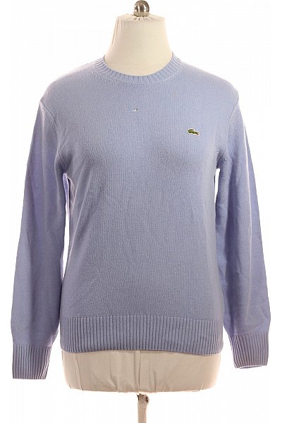 Pánský Svetr Vlněný Modrý LACOSTE Vel. M