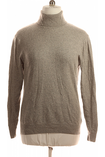 Pánský Svetr Vlněný Šedý Vel. XL