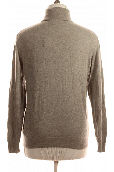 Pánský Svetr Vlněný Šedý Vel. XL