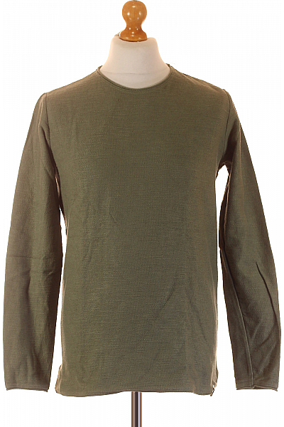 Eight2Nine Jednoduché Pánské Tričko Zelené Second Hand Vel. S