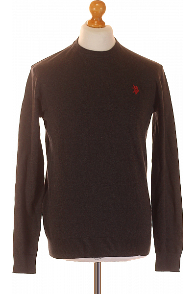 U.S.POLO ASSN. Pánský Svetr Šedý Vel. S