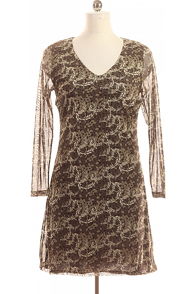 Gina  Šaty Z Chiffonu Šedé Second hand Vel. 40/42