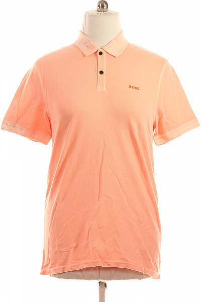Pánské Tričko Oranžové Hugo Boss Vel. XL