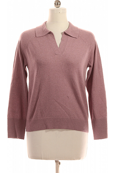 Dámský Pulovr Meriný Růžový Vel. 38