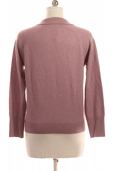 Dámský Pulovr Meriný Růžový Vel. 38