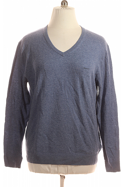 Pánský Pulovr Vlněný Modrý GANT Second Hand
