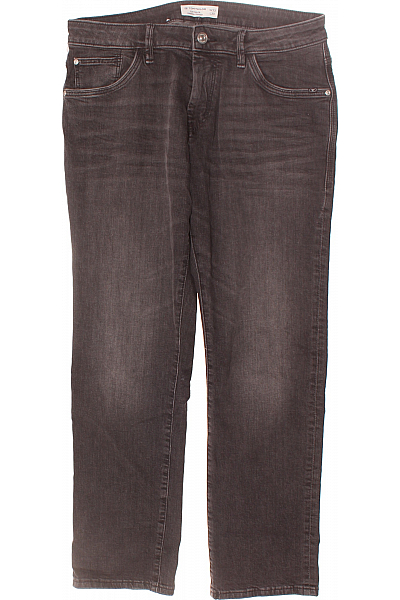 TOM TAILOR Pánské Rovné Džíny Černé Vel. 33/30