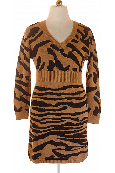 Šaty Hnědé Second Hand Vel. 44/46