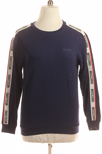 MOSCHINO Pánská Mikina Modrá Vel. L