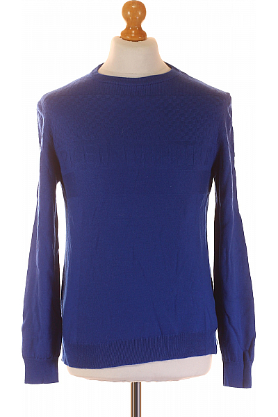 PLEIN SPORT Pánský Pulovr Vlněný Modrý