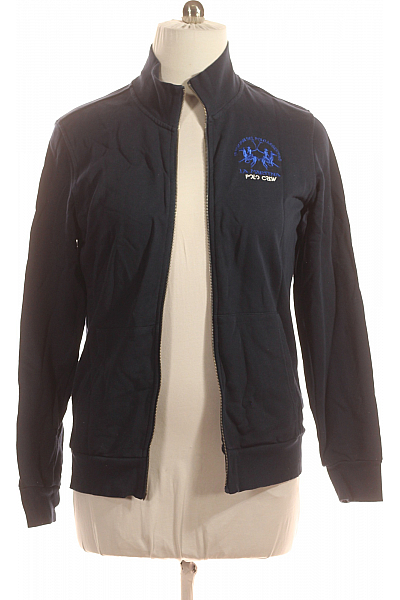 Pánská Mikina Na Zip Modrá La Martina Second hand Vel. L