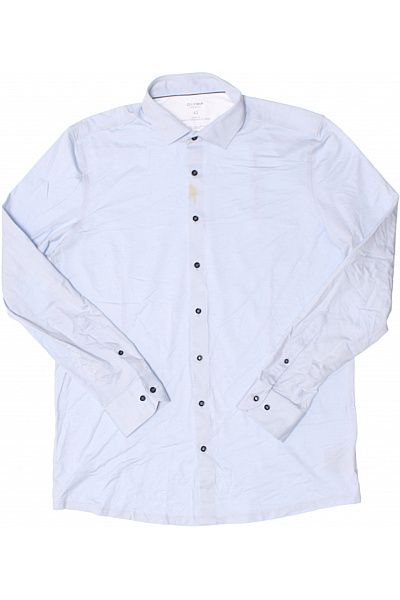 Pánská Košile Modrá OLYMP Vel. 43