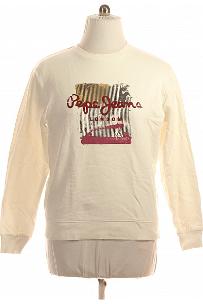 Pepe Jeans Pánská Mikina Bílá Vel. L