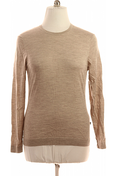 Pánský Svetr Vlněný Béžový MAERZ Second Hand Vel. 52