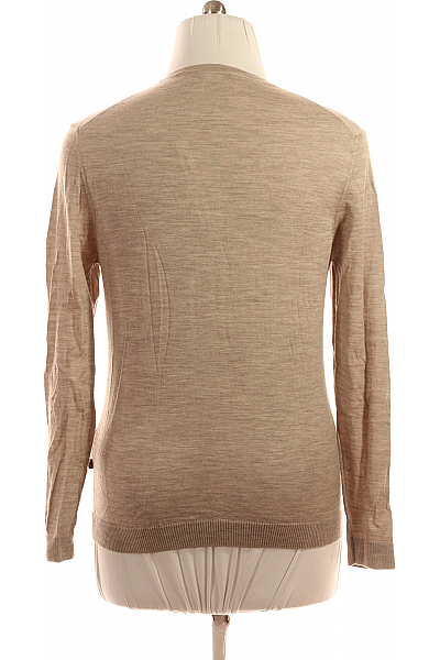 Pánský Svetr Vlněný Béžový MAERZ Second hand Vel. 52