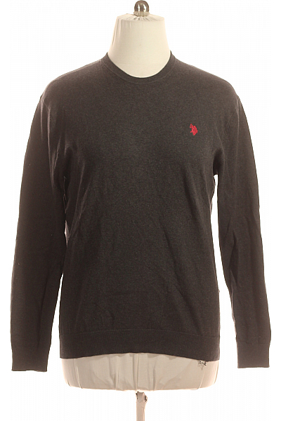 U.S.POLO ASSN. Pánský Svetr Šedý Vel. XL