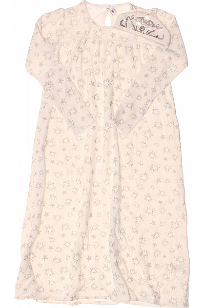 Petit-Bateau Dívčí Noční Bílá