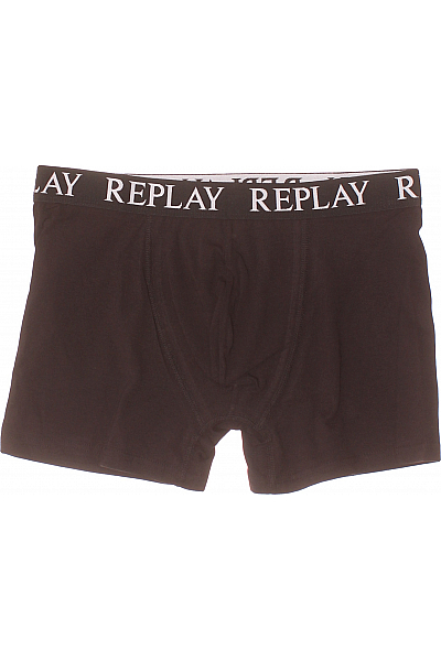 REPLAY Pánské Spodní Prádlo Bavlněné Černé