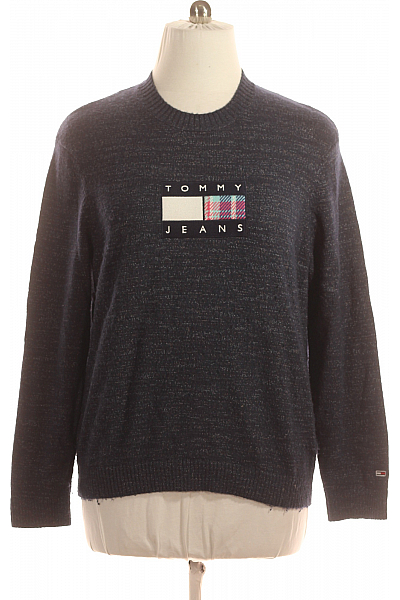Pánský Svetr Modrý TOMMY HILFIGER Second Hand Vel. L