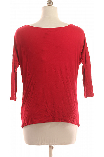 Jednoduché Dámské Tričko Červené Takko Vel. M