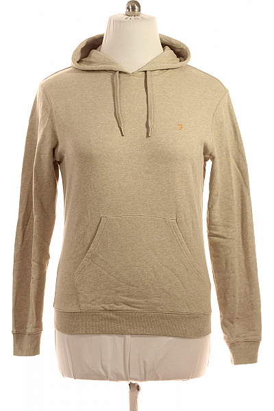 Pánská Mikina Bez Zapínání Béžová FARAH Vel. M