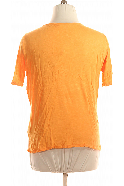 Jednoduché Dámské Tričko Oranžové BRAX Vel. 46