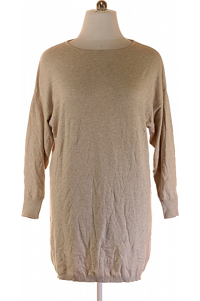  Šaty Pletené Béžové Second Hand Vel. M/L