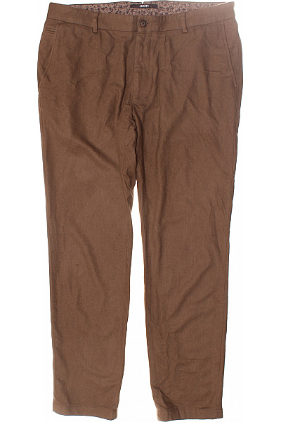 JOOP! Pánské Kalhoty Rovné Vlněné Hnědé