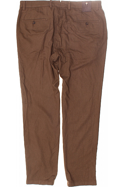 JOOP! Pánské Kalhoty Rovné Vlněné Hnědé