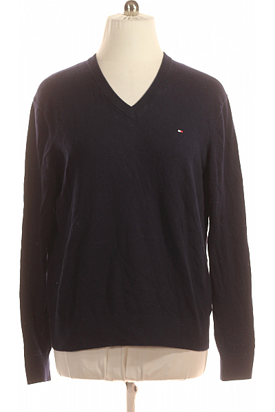 TOMMY HILFIGER Pánský Pulovr Modrý Vel. XXL
