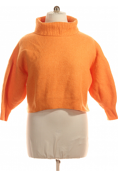 S.OLIVER Dámský Rolák Vlněný Oranžový Vel. 46