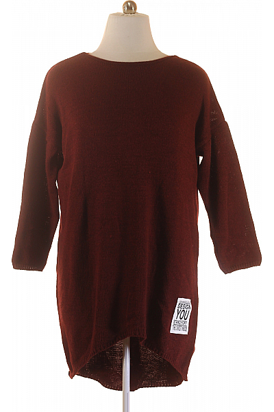Dámský Pulovr Vínový Second Hand