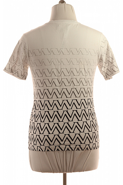 Jednoduché Pánské Tričko Černobílé VERSACE Second hand Vel. M